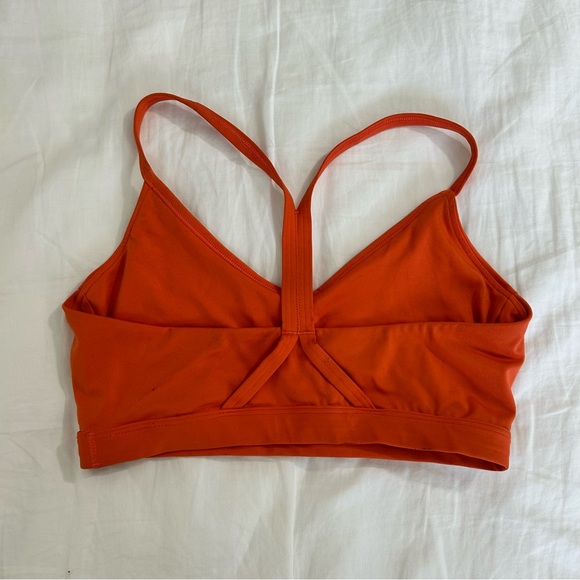 Gymshark V Neck Sports Bra Papaya Orange - Picture 3 of 3